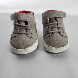 New Boutique Boys Grey High Top Shoes Pre Walker